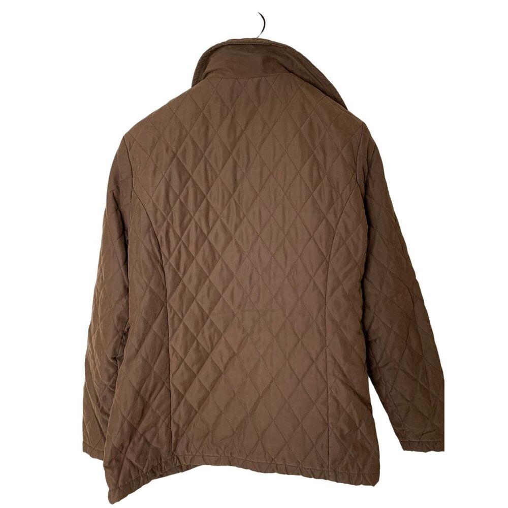 Barbour quilted jacket brown women's size 10 - Picture 2 of 3